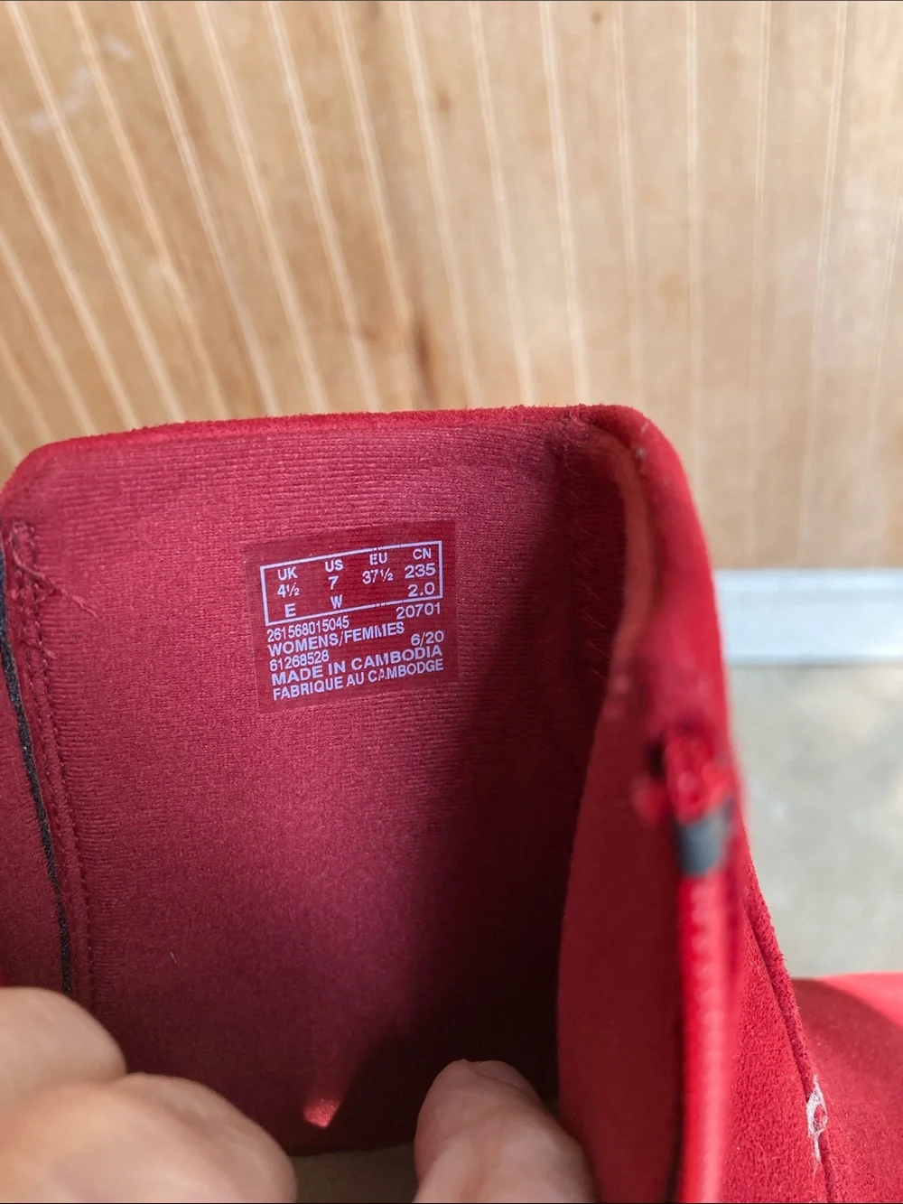 NWOT Clark’s red suede ankle boots - Size 7